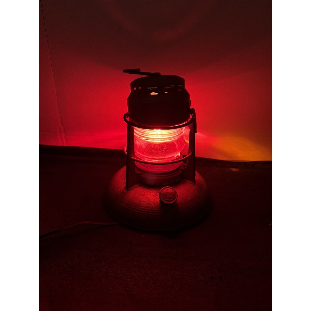 Vtg Dietz No.40 Traffic Gard Lantern Stamped The Glass Service Co "Parts-Repair"
